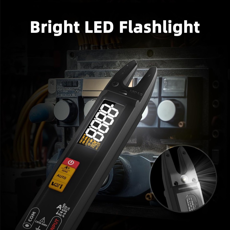 BSIDE Open Jaw Digital Multimeter DC AC Current Clamp Meter