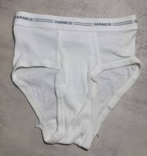 Hanes Comfort Soft Boys Cotton Brief Stretch Boy White Solid Medium M NWOT