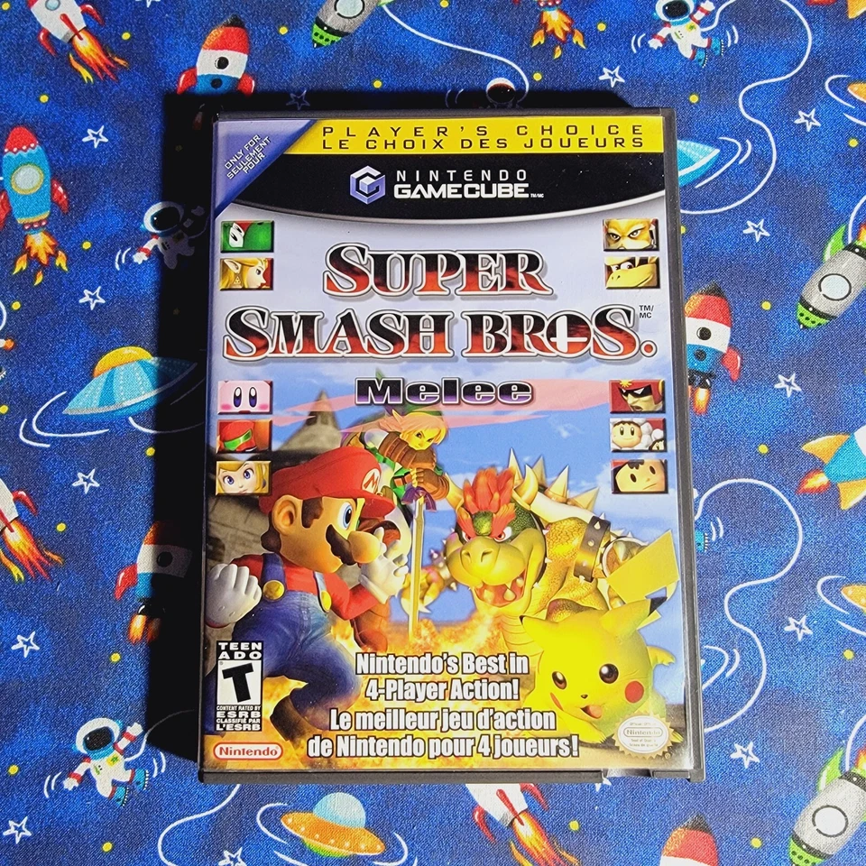 Super Smash Bros Melee (Nintendo GameCube) Complete CIB Players Choice - Image 2 of 4