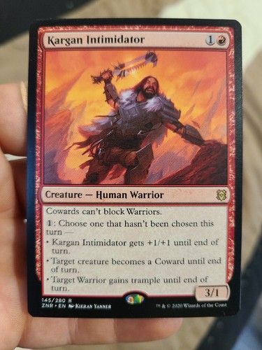 MTG ZNR Kargan Intimidator (x2) [145/280] (Rare) PACK FRESH (1) FOIL (1) REG  - Picture 4 of 6