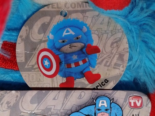 MARVEL CAPTAIN AMERICA HIDEAWAY PETS PILLOW PLUSH 5 INCH MINI - Picture 6 of 10
