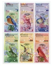 Bermuda Banknote Specimen Set 2009 UNC, Specimen No. 0551, Catalog P-57 - P-62