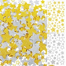 768Pcs Glitter Star Stickers Foam Stickers Small Large Stars Shape Stickers Self