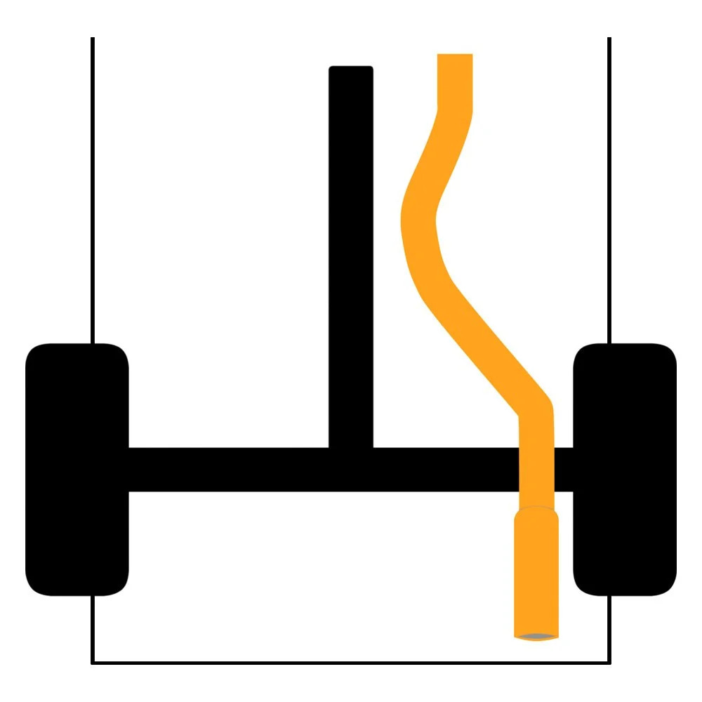 For Honda Civic 92-00 Exhaust System Street Series Stainless Steel Cat-Back