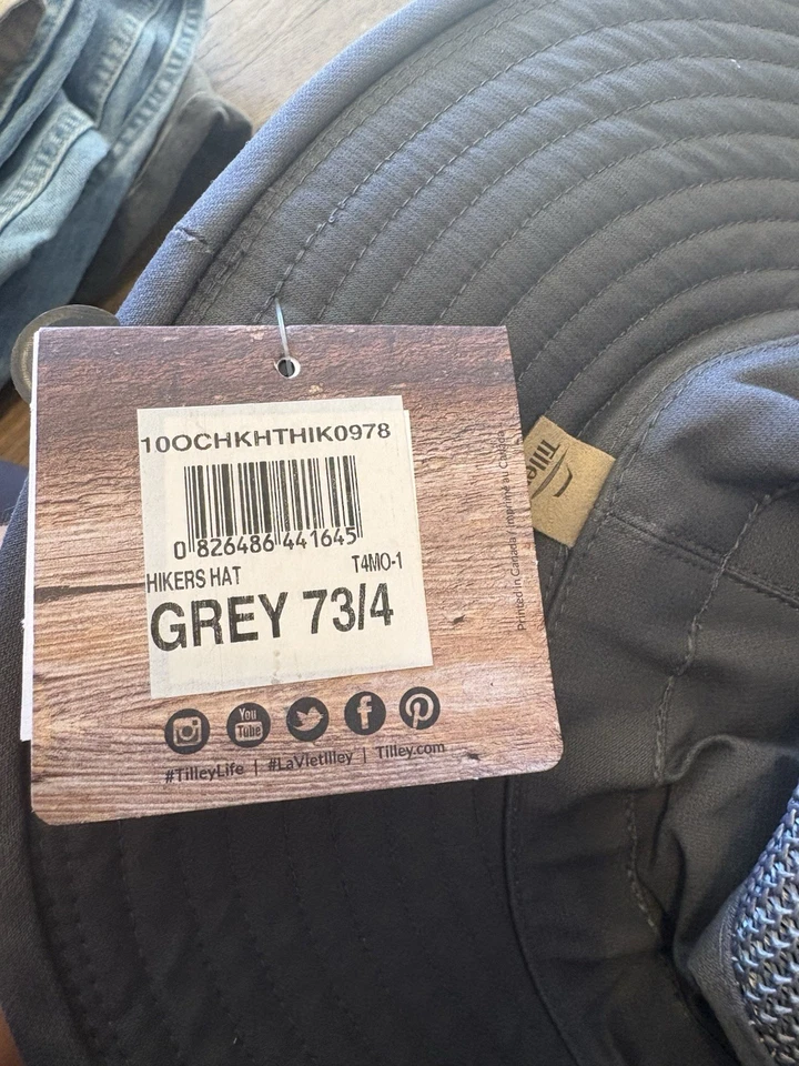 SOMBRERO EXCURSIONISTA TILLEYS GRIS 7 3/4 Foto 4 de 4