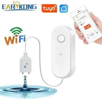 Tuya Smart WiFi Wasserlecksensor Überschwemmung Leckage Füllstand Überlauf Melde