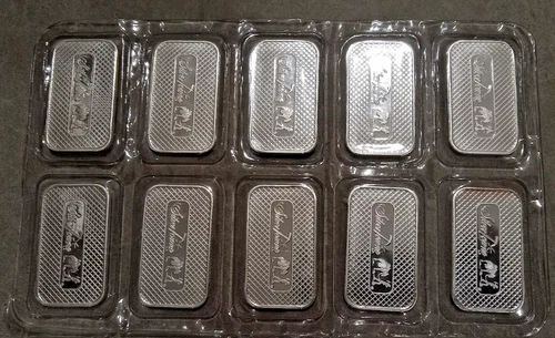 SilverTowne Ten - 1oz .999 Fine Silver Bars - 10 Total Ounces Sealed