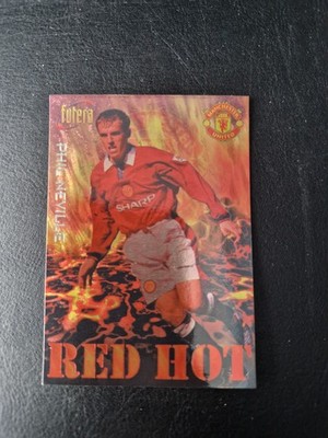 PHIL NEVILLE MANCHESTER UNITED Futera Red Hot 98 Insert