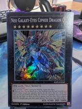 YuGiOh! Neo Galaxy-Eyes Cipher Dragon RATE-EN049 Super Rare 1st Ed