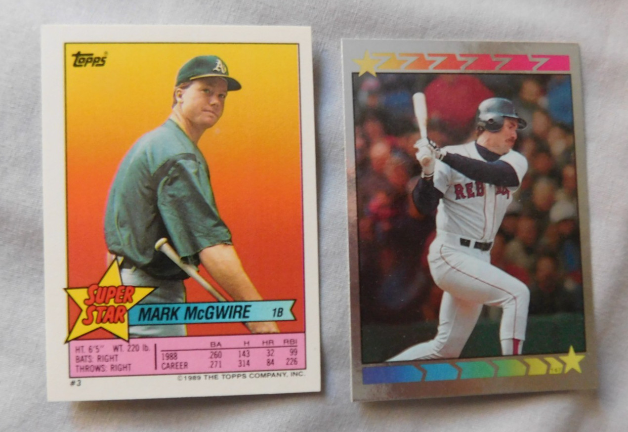 1989 Topps Stickers #1-33 Hard Backs Pick one