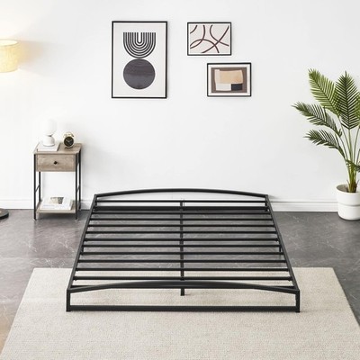 Low Bed Frame Full Size, 6 Inch Heavy Duty Metal Platform Full Bed Frame 