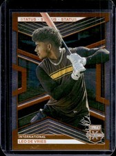 2023 Panini Elite Extra Edition Leo De Vries Status Orange #/275