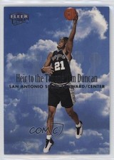 1999-00 Fleer Ultra Heir to the Throne Tim Duncan #6HT HOF 19l7