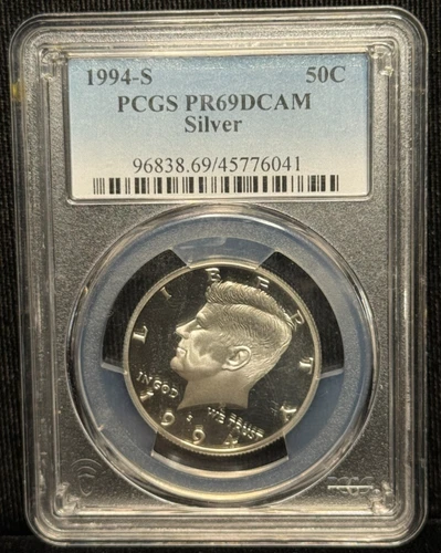 PCGS PR 69 DCAM- 1994 S Kennedy Half Dollar 50C Silver Coin -041