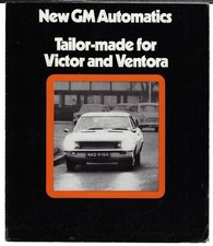 Vauxhall Victor & Ventora FD Automatic 1969-1970 UK Market Foldout Brochure