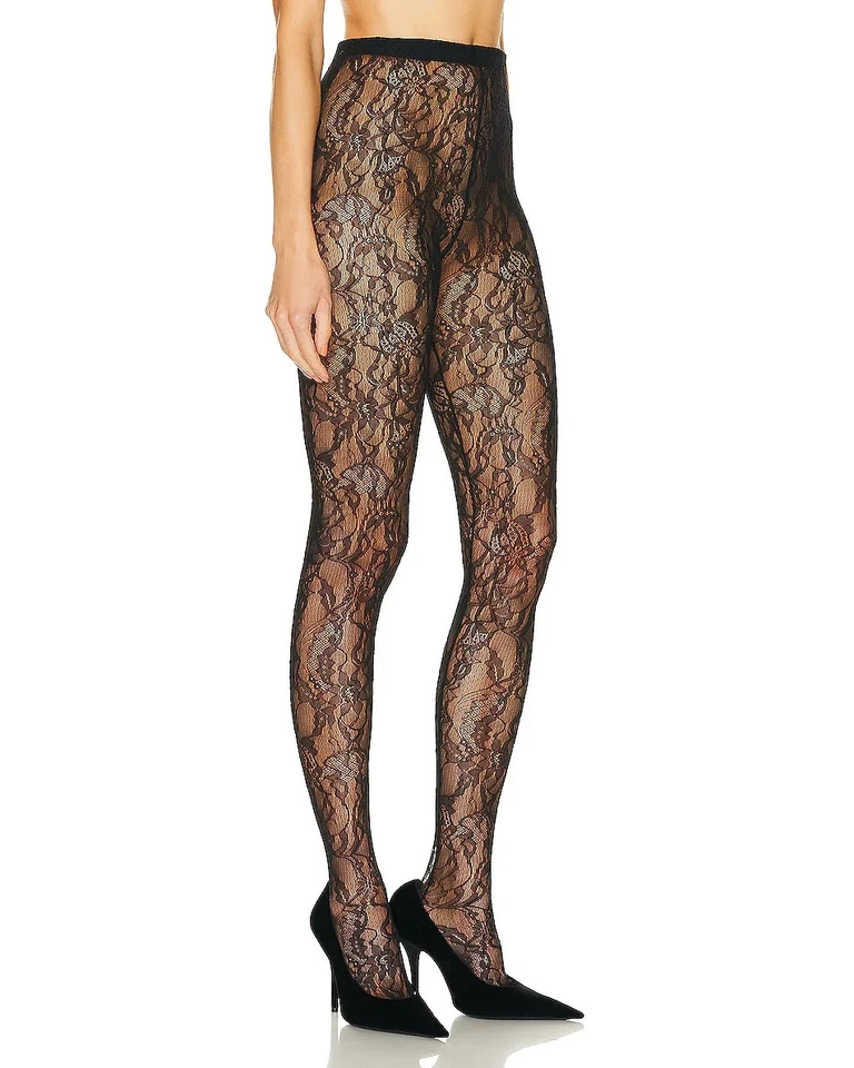 WARDROBE.NYC Lace Tights in Black L NWOT $300 - Image 2 of 4