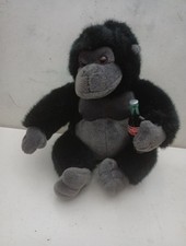 Vintage Coca Cola 1996 10" Gorilla Plush Doll Collectible Coke Stuffed Animal