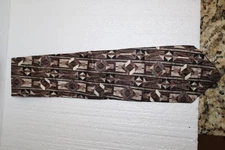 Mark Alexander Geometric Floral Pattern Men's Necktie 100% Silk Multicolor VTG