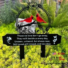 Cardinals Memorial Grave Markers for Cemetery Memorial Stakes Red Cardinal1