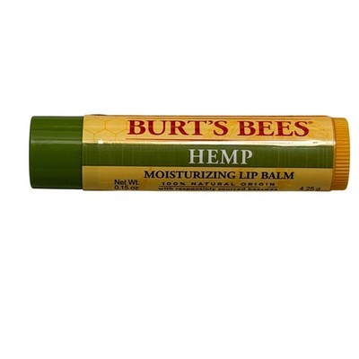 Burt s Bees Hemp Moisturizing Lip Balm .15oz 100% Natural Origin Made In USA NEW