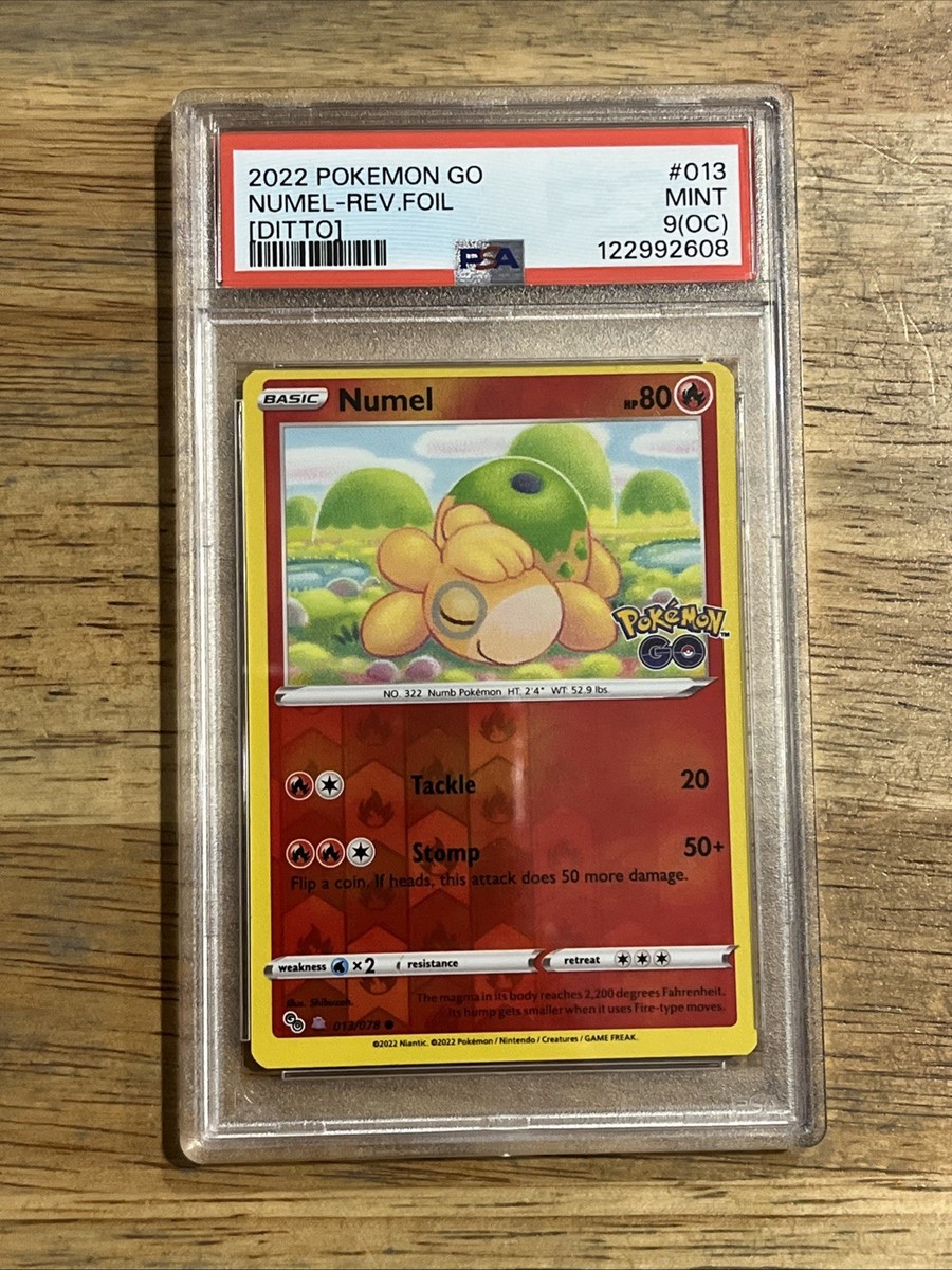 GRADED PSA 9(OC) 2022 Pokemon Go Numel-Rev.Foil [DITTO] #013 | eBay