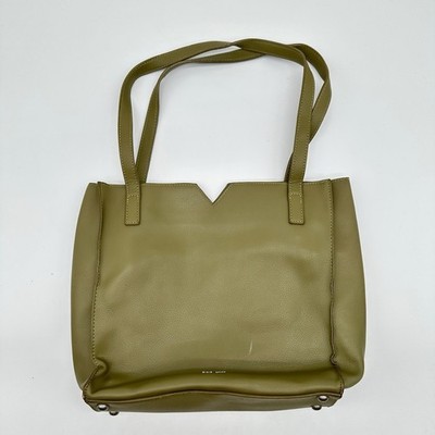 Pixie Mood Vegan Leather Alicia Mini Tote Sage Green w Small Matching Bag Indie