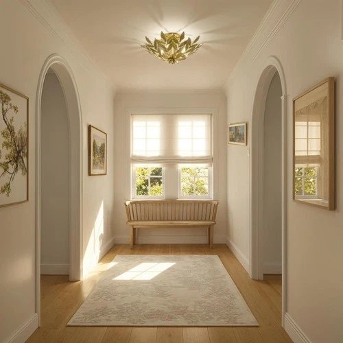 Crystorama 560-CT Broche Semi-Flush Mount Champagne Green Tea - Picture 6 of 7