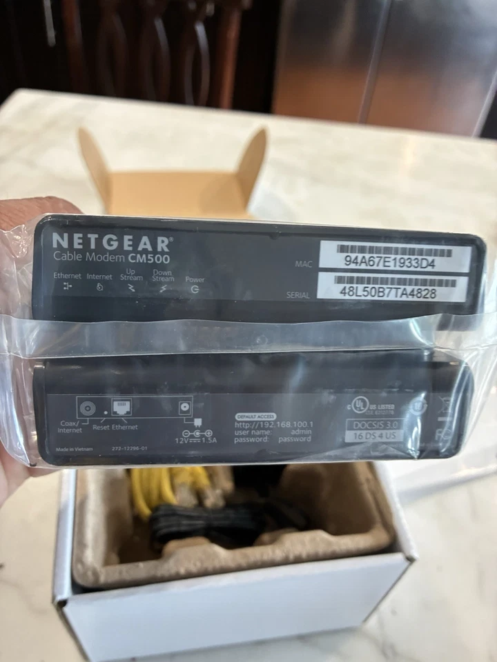 NEW NETGEAR CM500 (CM5001AZNAS) 680 Mbps - Black - Image 3 of 4
