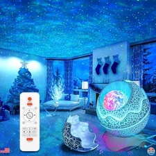 Galaxy Star Projector LED Light, Remote Control, Bluetooth Speaker & White Noise