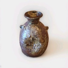 Janet Leach St Ives Studio Pottery Lugged Vase Stoneware JL Mark Bernard Leach