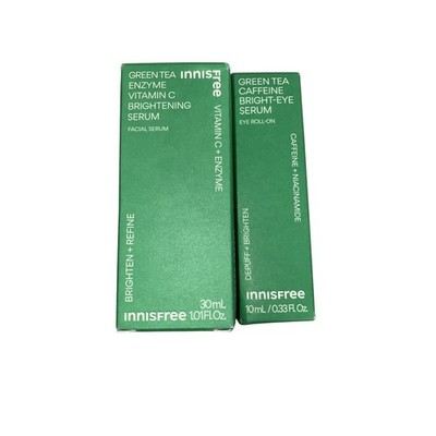 Innisfree Green Tea Lot 2: Facial Serum & Eye Roll-on