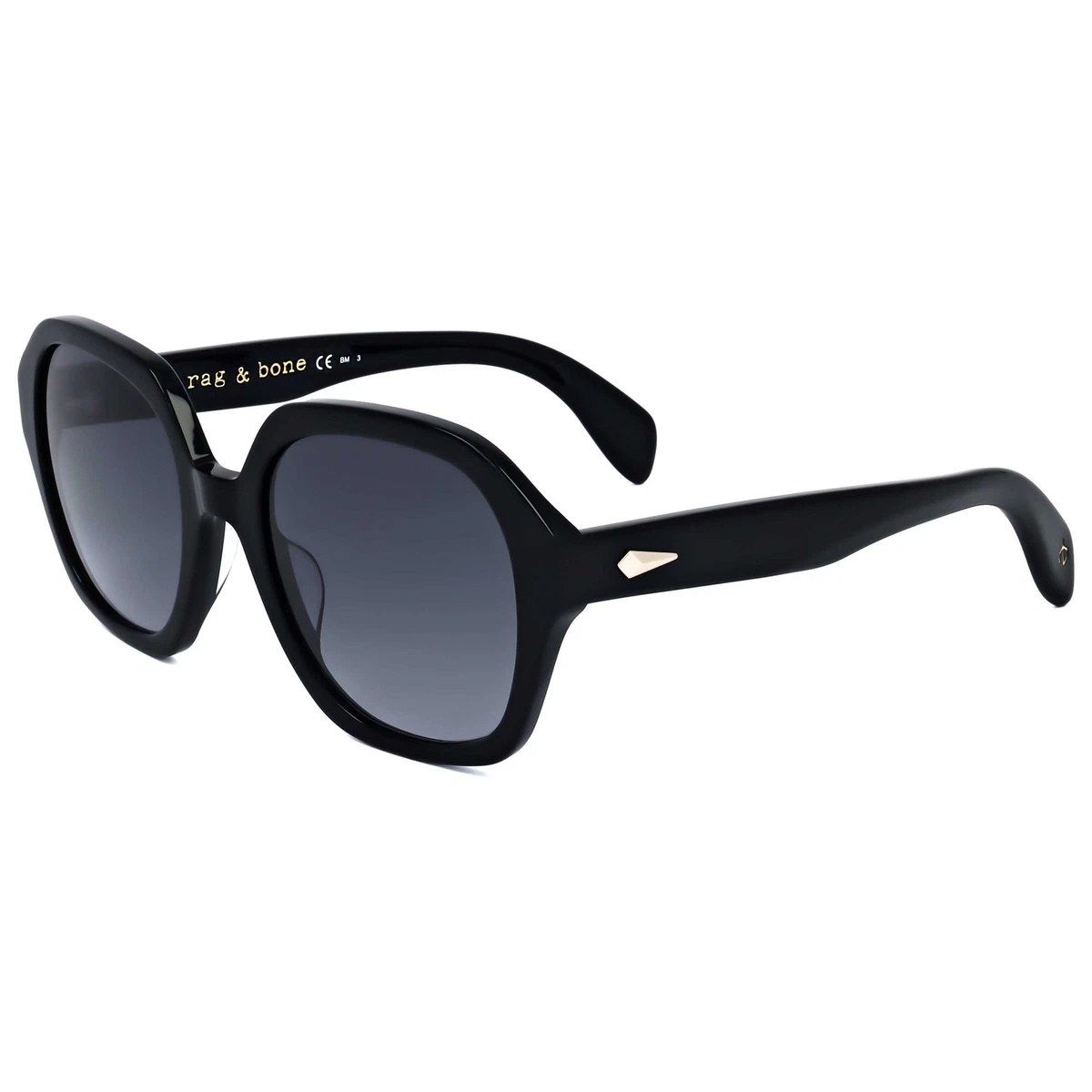 Rag & Bone Women\'s Black Sunglasses Rag & Bone 1020 Sunglasses main image 4