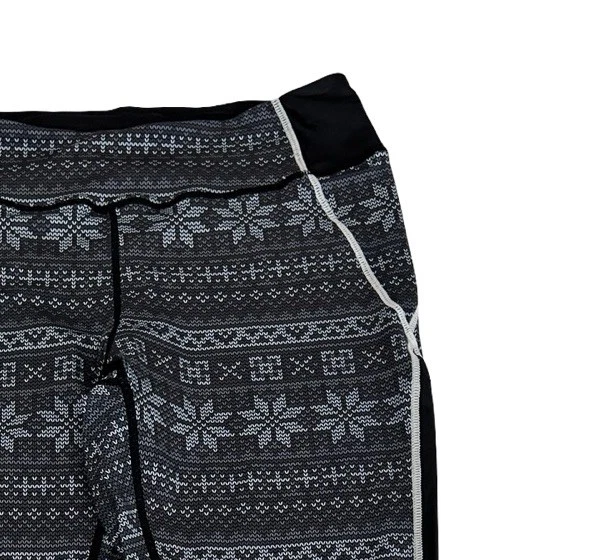 Alp n Rock Capa Base Leggings Pantalones Mujer Talla M Gris y Negro Fair Isle Foto 2 de 4