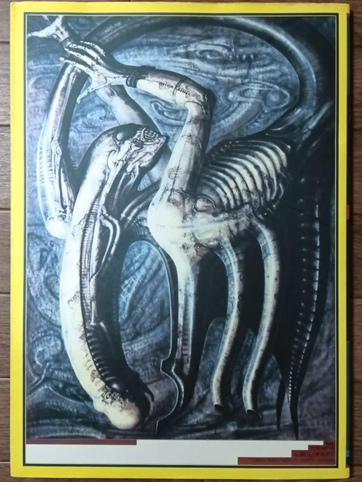 H.R.Giger's Necronomicon 1 HR Giger Art Book Signed Alien Design Japanese Used Foto 2 de 4