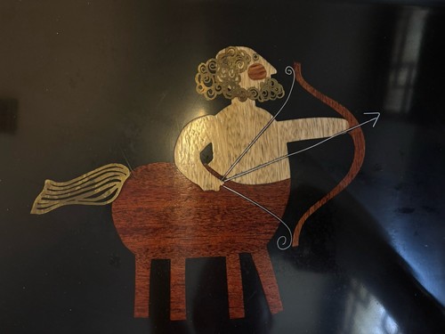 Rare Vintage Couroc Centaur Sagittarius Tray 18” by 12.5” - Picture 2 of 5