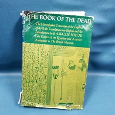 The Book Of The Dead E A Wallis Budge University Books 1960 HC/DJ 1st Print