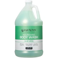 Ginger Lily Farms Club & Fitness Nourishing Body Wash, 128 Fl Oz (Pack of 1) 