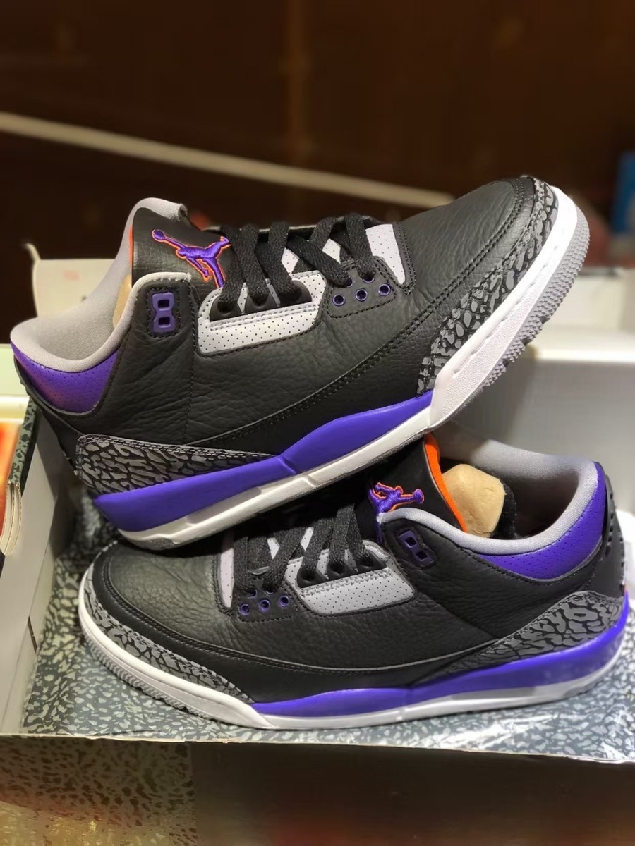 Size 9 - Air Jordan 3 Retro Court Purple for sale online | eBay