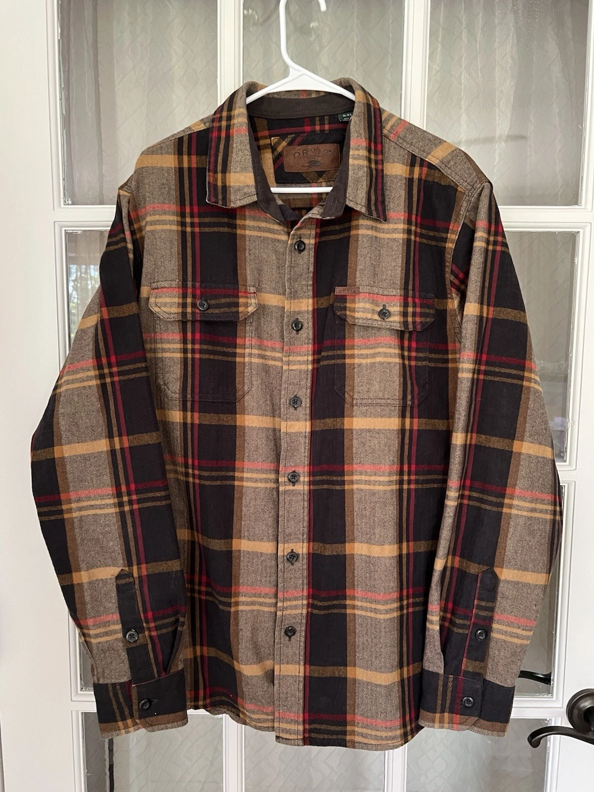 Orvis Men's Heavyweight Shirt XL Plaid Long Sleeve Button Up Flannel Outdoor
Opens in a new window o