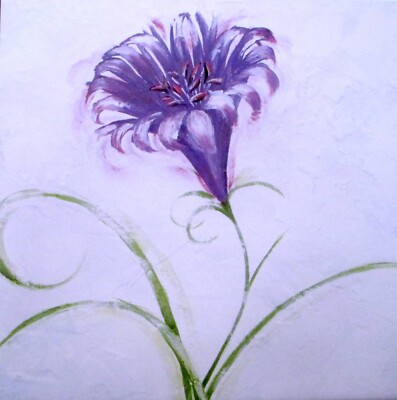 Papyrus Purple Primavera Flower Blank Any Occasion Greeting Card
