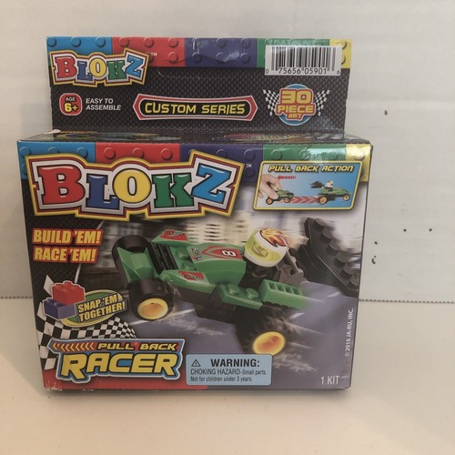 Blokz Custom Series 30 Piece Set Pull Back Racers GREEN GUNNER Factory Sealed - Bild 1 von 6
