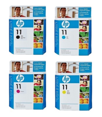 4 x Printhead HP DesignJet 110 110PLUS 111 510 / No. 11BK 11C 11M 11Y Printhead