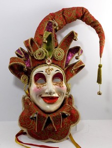 Venetian Mask Lady Made In Venice Italy Mardi Gras Mask Wall