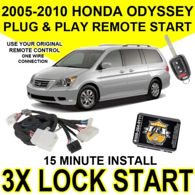 #ad Js Alarms 3X Lock Remote Start For 2005 2010 Honda ODYSSEY Plug amp; Play HO5 $259.91