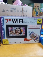 Sylvania 7 Inch Touch Screen Wi-Fi Digital Picture Frame 8GB USB 2.0  Mini