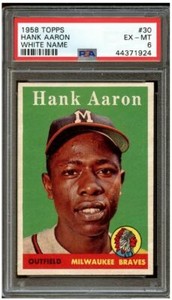1958-Topps-Hank-Aaron-White-Letter-30-PSA-6-Centered-amp-High-End