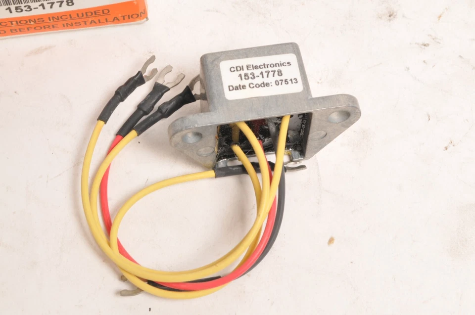 CDI Rectifier 153-1778 for Johnson Evinrude OMC BRP 4-wire 4HP-60HP 1974-2005 - Image 2 of 3