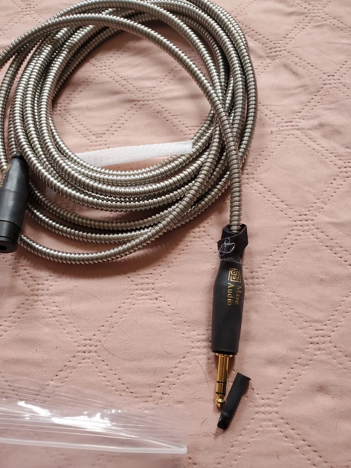 Cable de extensión de auriculares a prueba de cachorros de 17 pies 1/4" TRS macho a hembra Foto 2 de 3