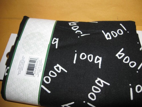New SEASONAL FABRIC Halloween Choose: Boo!, Cats, or Dots 36"x 44" 100% Cotton - Picture 5 of 9