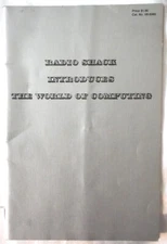 VINTAGE RADIO SHACK INTRODUCES THE WORLD OF COMPUTING 26 PG BOOKLET 1977 CLEAN !